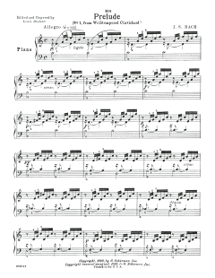 Prelude No. 1 In C Major, BWV 846 (Download) 