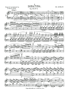 Sonatina In G Major, Op. 20, No. 2 (Download) 