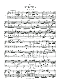 Sonatina In G Major, Op. 36, No. 2 (Download) 
