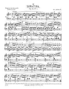 Sonatina In C Major, Op. 55, No. 1 (Download) 
