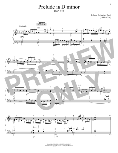 Prelude In D Minor, BWV 940 (Download) 