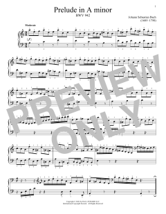 Prelude In A Minor, BWV 942 (Download) 
