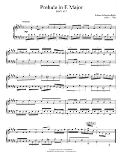 Prelude In E Major, BWV 937 (Download) 