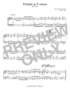 Prelude In E Minor, BWV 941 (Download) 