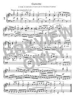 Gavotte, BWV 816 von Johann Sebastian Bach (Download) 