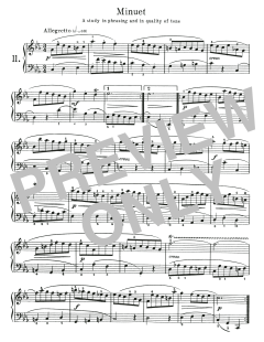 Minuet I, BWV 813 von Johann Sebastian Bach (Download) 