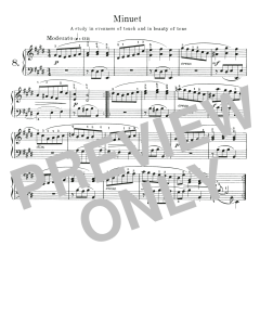 Minuet, BWV 817 von Johann Sebastian Bach (Download) 