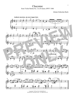 Chaconne (Theme), BWV 1004 (Download) 