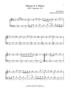 Minuet In A Minor, Anh. 120 (Download) 