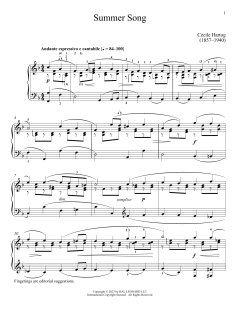 Summer Song von Cécile Hartog (Download) 