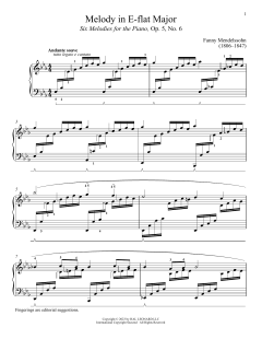 Andante soave von Fanny Mendelssohn (Download) 