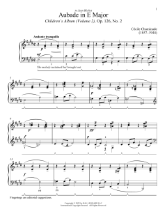 Aubade von Cécile Chaminade (Download) 