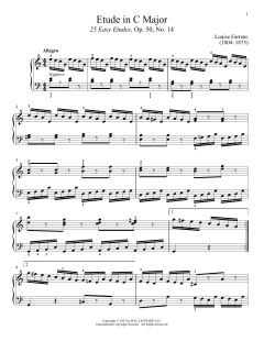 Etude in C Major von Louise Dumont Farrenc (Download) 