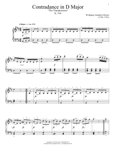 Contredance In D Major, K. 534 (Download) 