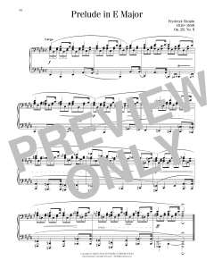 Prelude In E Major, Op. 28, No. 9 von Frédéric Chopin (Download) 