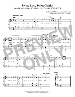 Swing Low, Sweet Chariot von African-American Spiritual (Download) 
