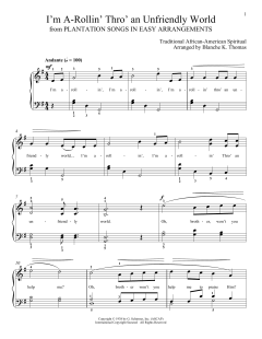 I'm A Rollin' Thro' An Unfriendly World von African-American Spiritual (Download) 