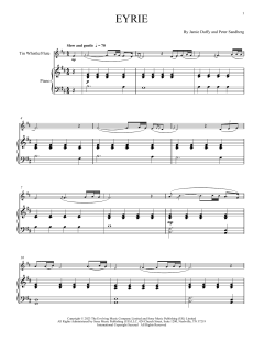 Eyrie (for Tin Whistle and Piano) von Peter Sandberg (Download) 