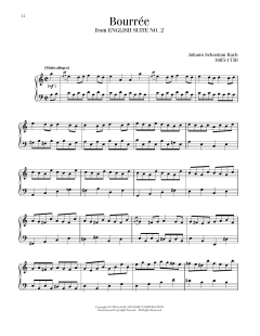 Bourree von Johann Sebastian Bach (Download) 
