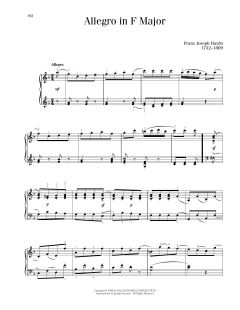 Allegro In F Major (Download) 