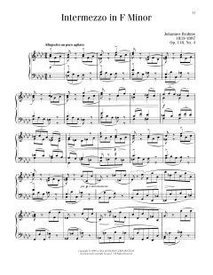 Intermezzo, Op. 118, No. 4 von Johannes Brahms (Download) 