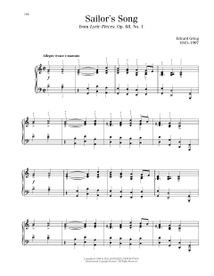 Sailor's Song, Op. 68, No. 1 (Download) 