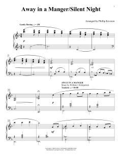 Away In A Manger/Silent Night von James R. Murray (Download) 