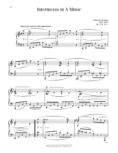 Intermezzo In A Minor, Op. 118, No. 1 (Download) 