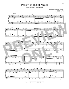 Presto In B-Flat Major, K109b, No. 9 (Download) 