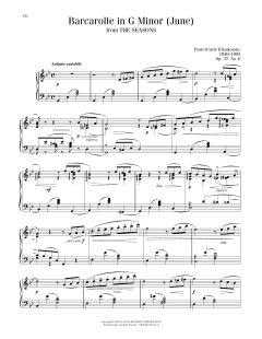 June: Barcarolle, Op. 37a/b (Download) 