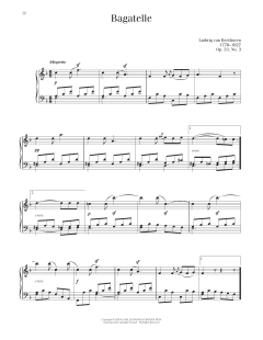 Bagatelle In F Major, Op. 33, No. 3 (Download) 