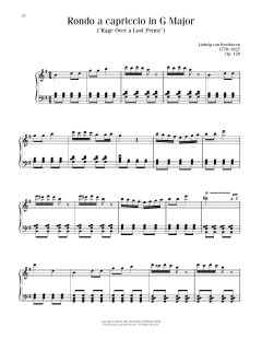 Rondo A Capriccio In Hungarian Style, Op. 129 (Download) 