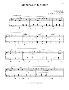 Mazurka, Op. 67, No. 2 (Download) 