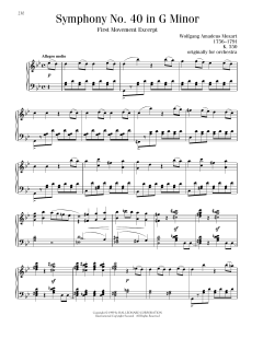 Symphony No. 40 In G Minor, First Movement Excerpt (Download) 