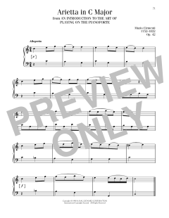 Arietta In C Major (Download) 