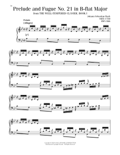 Prelude And Fugue In B-Flat Major, BWV 560 (Download) 