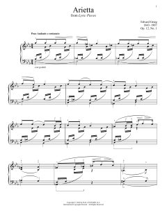 Arietta, Op. 12, No. 1 (Download) 