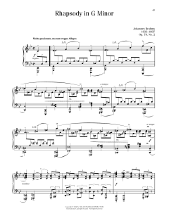 Rhapsody In G Minor, Op. 79, No. 2 (Download) 