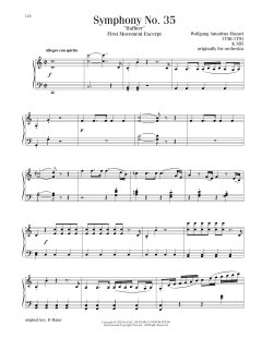 Symphony No. 35 ("Haffner"), First Movement Excerpt (Download) 