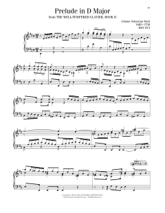 Prelude No. 5 In D Major, BWV 874 (Download) 