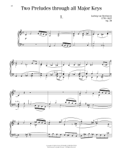 Two Preludes, Through All 12 Major Keys, Op. 39 (Download) 