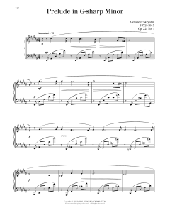 Prelude In G-Sharp Minor, Op. 22, No. 1 (Download) 