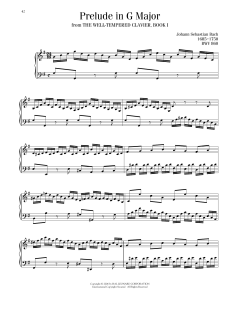 Prelude No. 15 In G Major, BWV 860 (Download) 