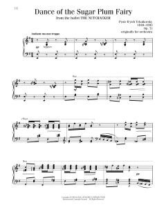Dance Of The Sugar Plum Fairy, Op. 71a von Pyotr Il'yich Tchaikovsky (Download) 