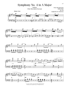 Symphony No. 4 ("Italian"), First Movement Excerpt von Felix Mendelssohn (Download) 