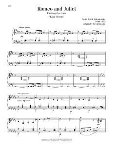 Romeo And Juliet (Love Theme) von Pyotr Il'yich Tchaikovsky (Download) 
