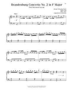 Brandenburg Concerto No. 2 in F Major, First Movement Excerpt (Download) 