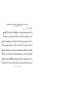 I Know That My Redeemer Liveth (Download) 