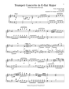 Trumpet Concerto in E-flat Major, First Movement Excerpt (Download) 