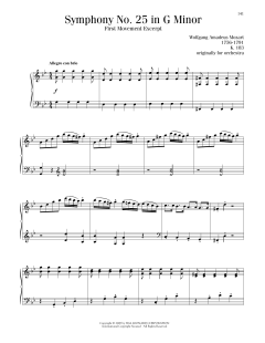 Symphony No. 25, First Movement Excerpt (Download) 